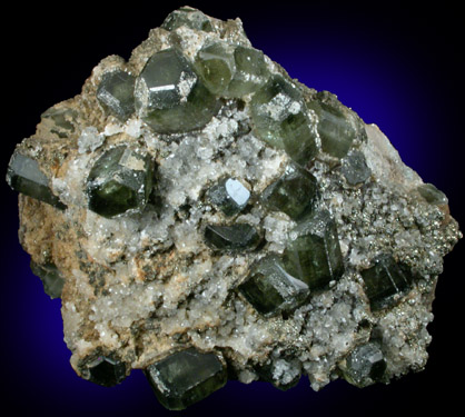 Fluorapatite, Calcite, Pyrite, Quartz from Panasqueira Mine, Barroca Grande, 21 km. west of Fundao, Castelo Branco, Portugal