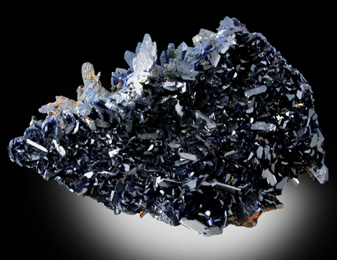 Azurite from Touissit Mine, 21 km SSE of Oujda, Jerada Province, Oriental, Morocco