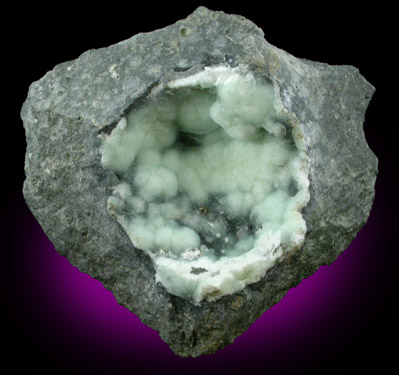 Prehnite with Pyrite and Galena from Millington Quarry, Bernards Township, Somerset County, New Jersey