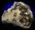 Calcite, Smoky Quartz, Stilpnomelane from Millington Quarry, Bernards Township, Somerset County, New Jersey