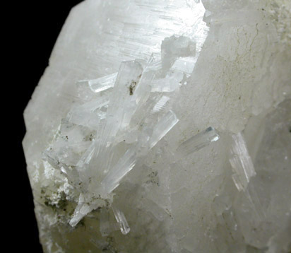 Natrolite on Apophyllite from Millington Quarry, Bernards Township, Somerset County, New Jersey