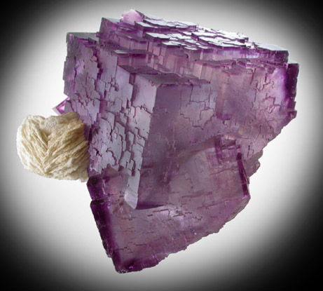 Fluorite with Barite from Berbes Mine, Ribidisella, Oviedo, Asturias, Spain