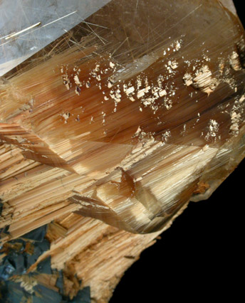 Rutile and Hematite in Quartz from Novo Horizonte, Bahia, Brazil