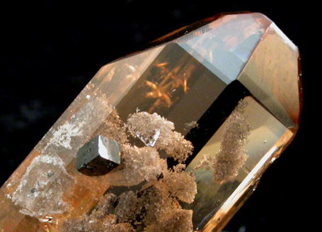 Topaz with Bixbyite from Topaz Mountain, Thomas Range, Juab County, Utah (Type Locality for Bixbyite)