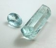 Beryl var. Aquamarine with 3 carat faceted gemstone from Skardu, Baltistan, Gilgit-Baltistan, Pakistan