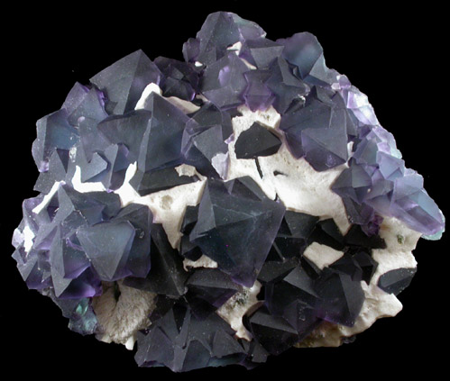 Fluorite in Quartz from Ganzhou, Jiangxi Province, China