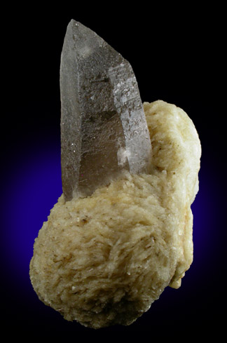 Quartz var. Smoky on Albite from Konso, Southern Nations and Nationalities Regional State, Ethiopia