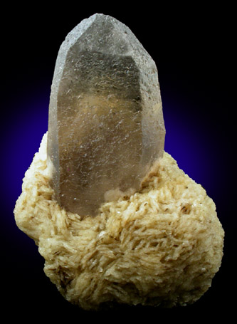 Quartz var. Smoky on Albite from Konso, Southern Nations and Nationalities Regional State, Ethiopia