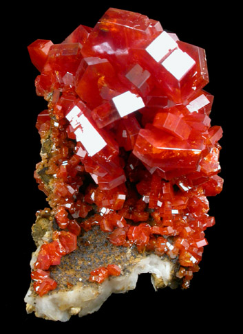 Vanadinite from Mibladen, Haute Moulouya Basin, Zeida-Aouli-Mibladen belt, Midelt Province, Morocco