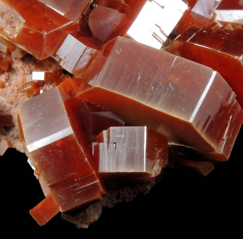 Vanadinite from Mibladen, Haute Moulouya Basin, Zeida-Aouli-Mibladen belt, Midelt Province, Morocco