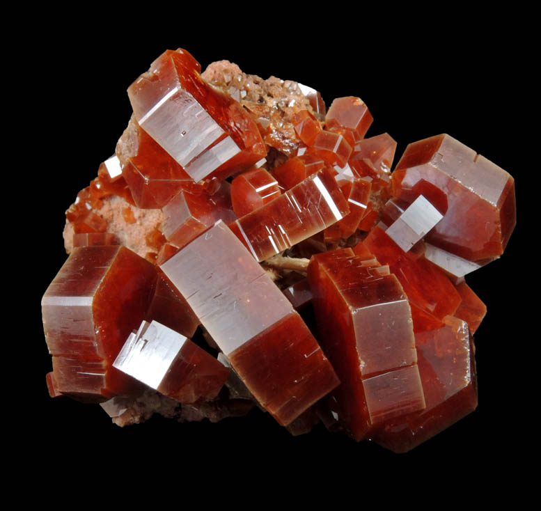 Vanadinite from Mibladen, Haute Moulouya Basin, Zeida-Aouli-Mibladen belt, Midelt Province, Morocco