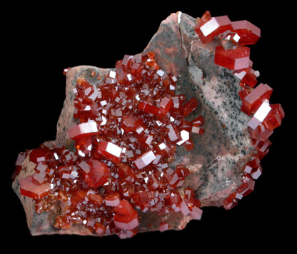 Vanadinite from Mibladen, Haute Moulouya Basin, Zeida-Aouli-Mibladen belt, Midelt Province, Morocco