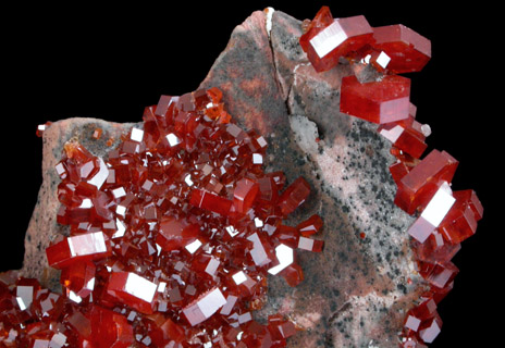 Vanadinite from Mibladen, Haute Moulouya Basin, Zeida-Aouli-Mibladen belt, Midelt Province, Morocco