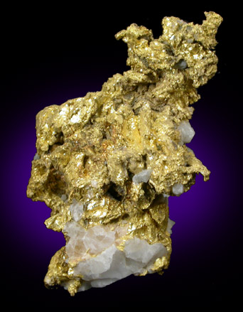 Gold in Quartz from Colorado Quartz Mine, Mariposa County, California