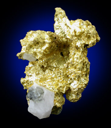 Gold in Quartz from Colorado Quartz Mine, Mariposa County, California