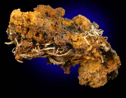 Gold (wire crystals) from Bondholder Workings, American Gulch, Farncomb Hill, Breckenridge, Summit County, Colorado