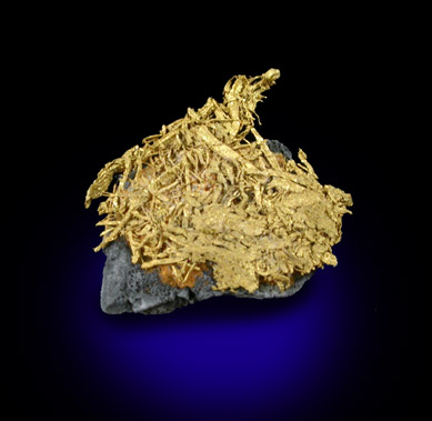 Gold from Fair Tunnel, American Gulch, Farncomb Hill, Breckenridge, Summit County, Colorado