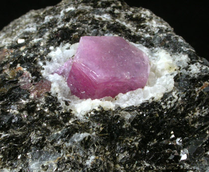 Corundum var. Ruby from Mogok District, 115 km NNE of Mandalay, Mandalay Division, Myanmar (Burma)