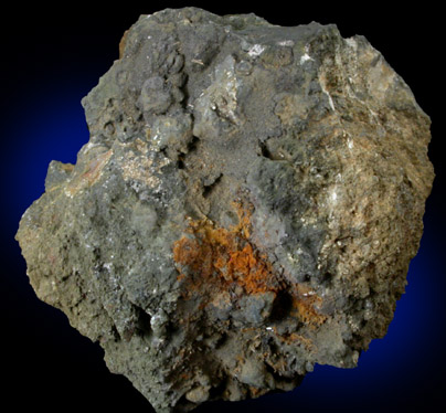 Selenium (native) with Vanadinite, Descloizite and Pyrite from Gold Quarry Mine, 5050' bench, southeast area, Eureka County, Nevada