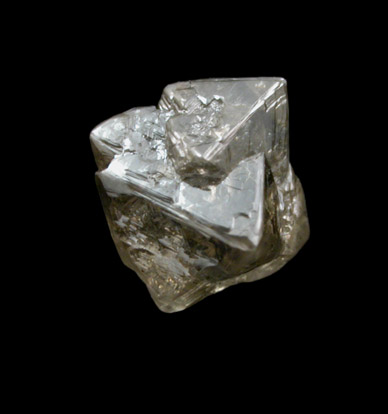 Diamond (1.26 carat intergrown octahedral crystals) from Premier Mine, Guateng Province (formerly Transvaal), South Africa