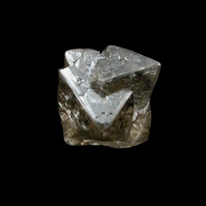 Diamond (1.26 carat intergrown octahedral crystals) from Premier Mine, Guateng Province (formerly Transvaal), South Africa