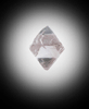 Diamond (0.22 carat pink octahedral crystal) from Orapa Mine, south of the Makgadikgadi Pans, Botswana