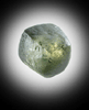 Diamond (1.15 carat green-yellow dodecahedral crystal) from Orapa Mine, south of the Makgadikgadi Pans, Botswana