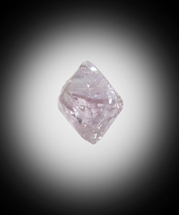 Diamond (0.25 carat pink octahedral crystal) from Orapa Mine, south of the Makgadikgadi Pans, Botswana