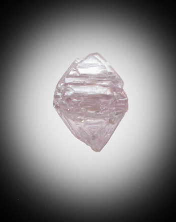 Diamond (0.32 carat pink octahedral crystal) from Orapa Mine, south of the Makgadikgadi Pans, Botswana