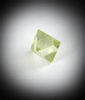 Diamond (0.23 carat yellow octahedral crystal) from Diamantino, Mato Grosso, Brazil