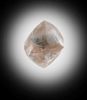 Diamond (1.02 carat pink octahedral crystal) from Orapa Mine, south of the Makgadikgadi Pans, Botswana