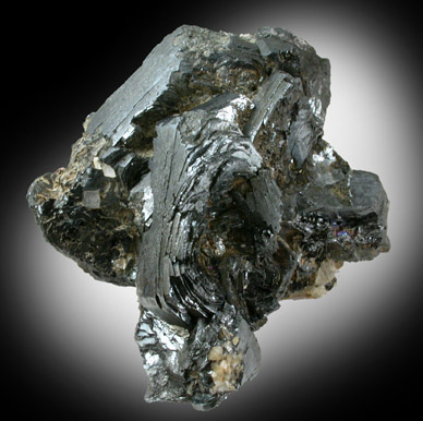 Hematite var. Eisenrose (Iron Rose) with Anatase and Rutile from Monte Fibia, St. Gotthard, Ticino, Switzerland