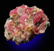 Rhodochrosite, Fluorite, Bertrandite, Quartz, Clinochlore from Vostochny Kounrad Mine, Dzhezkazgan, Kazakhstan