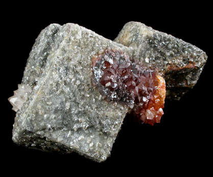 Galena with Anglesite coating from Hansonburg District, 8.5 km south of Bingham, Socorro County, New Mexico