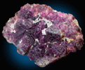 Fluorite on Quartz from Pine Canyon deposit, Burro Mountains, Grant County, New Mexico