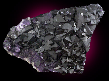 Fluorite over Quartz from Aktschatau tungsten mine, Aktschatau, Jezkazganckaya Oblast, Kazakhstan