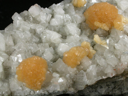 Stellerite on Calcite from Sokolovskiy Quarry, Rudnyy, Kustanay Oblast, Kazakhstan