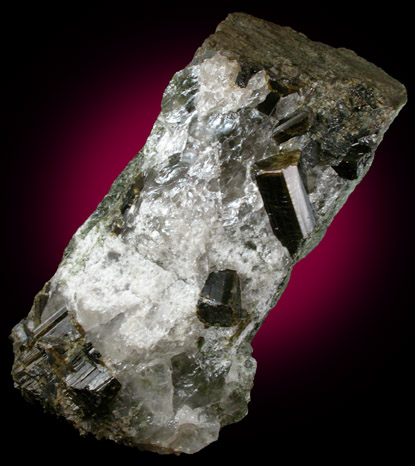 Vesuvianite from Goodall Farm Quarry, Sanford, York County, Maine