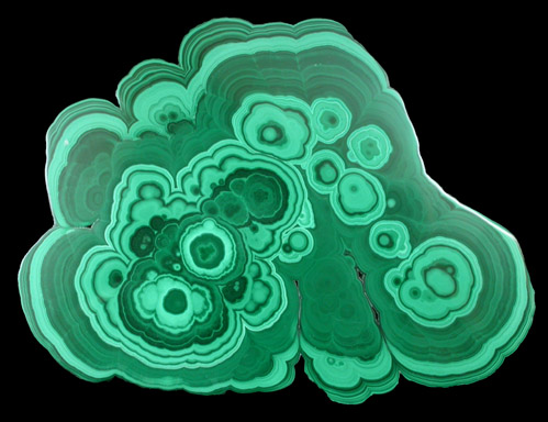 Malachite from Lubumbashi, Katanga Copperbelt, Haut-Katanga Province, Democratic Republic of the Congo