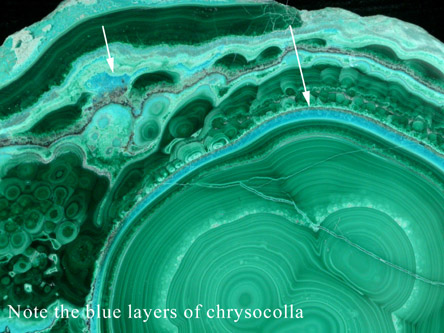 Malachite with Chrysocolla from Lubumbashi, Katanga Copperbelt, Haut-Katanga Province, Democratic Republic of the Congo