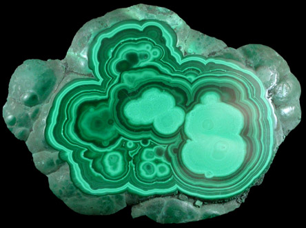 Malachite from Lubumbashi, Katanga Copperbelt, Haut-Katanga Province, Democratic Republic of the Congo