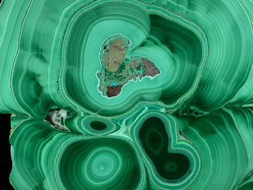 Malachite from Lubumbashi, Katanga Copperbelt, Haut-Katanga Province, Democratic Republic of the Congo