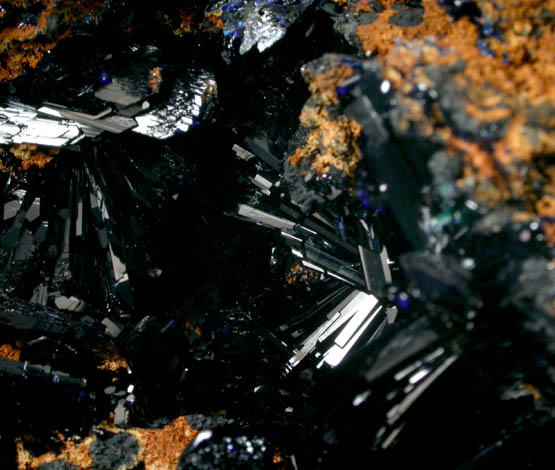 Azurite from Touissit Mine, 21 km SSE of Oujda, Jerada Province, Oriental, Morocco