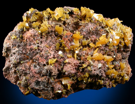 Wulfenite from Touissit Mine, 21 km SSE of Oujda, Jerada Province, Oriental, Morocco