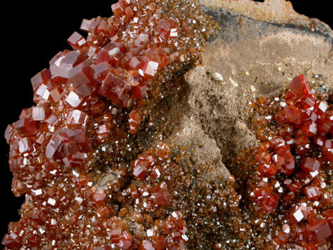 Vanadinite from Mibladen, Haute Moulouya Basin, Zeida-Aouli-Mibladen belt, Midelt Province, Morocco