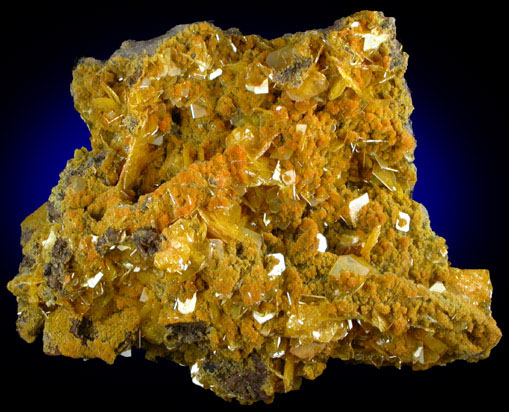 Wulfenite and Mimetite from San Francisco Mine, Cerro Prieto, Cucurpe, Sonora, Mexico