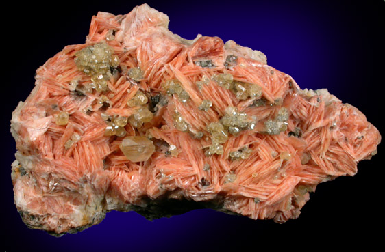 Cerussite on Barite from Mibladen, Haute Moulouya Basin, Zeida-Aouli-Mibladen belt, Midelt Province, Morocco