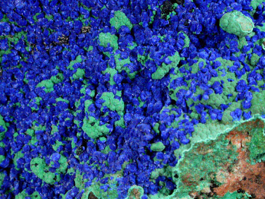 Azurite and Malachite from Morenci Mine, Clifton District, Greenlee County, Arizona