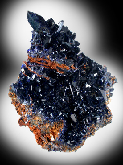 Azurite from Touissit Mine, 21 km SSE of Oujda, Jerada Province, Oriental, Morocco