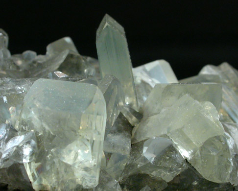 Anglesite on Galena from Touissit Mine, 21 km SSE of Oujda, Jerada Province, Oriental, Morocco